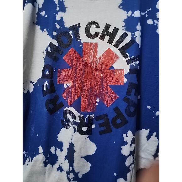 Red Hot Chili Peppers Distressed Logo Mens T Shirt Rock Classic Tee New 2XL CR10 - Picture 1 of 4
